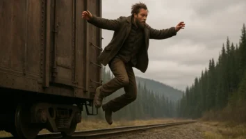 Ator que gravou cena de salto do trem em The Revenant