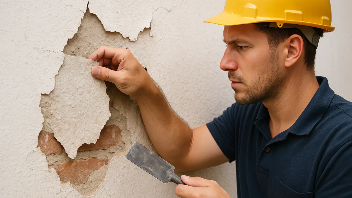 Descolamento de Reboco: Perda de Aderência do Revestimento Descolamento de Reboco: Perda de Aderência do Revestimento