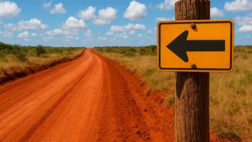 Sonhar com estrada de barro vermelho: esforço e rumo