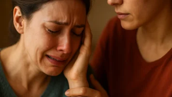 Sonhar com uma pessoa conhecida chorando muito: consolo