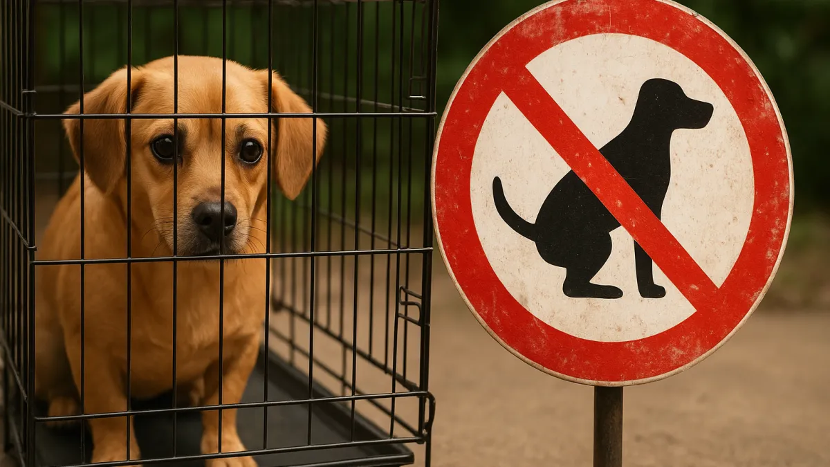 Deixar cachorro preso o dia todo é crime ambiental?