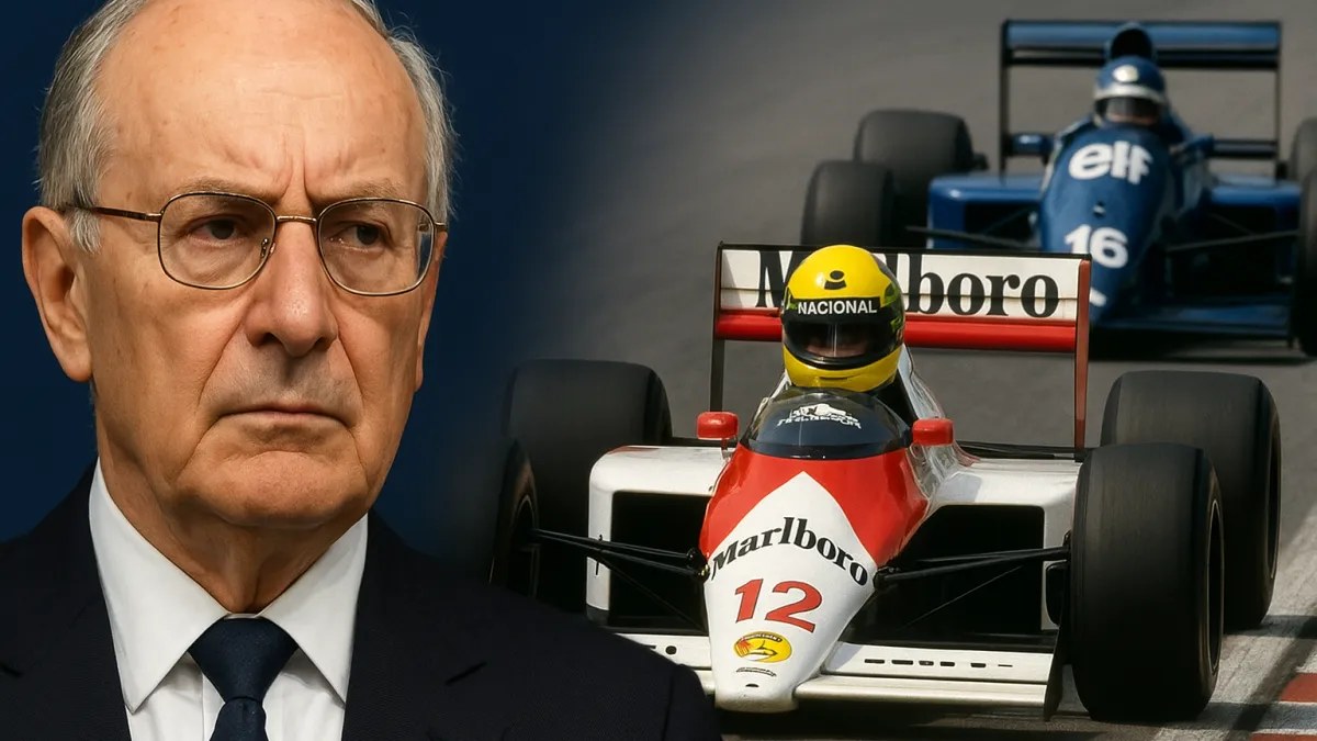 Jean-Marie Balestre FIA Senna polêmica regulador Prost 1989 Jean-Marie Balestre FIA Senna polêmica regulador Prost 1989