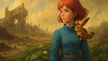 Nausicaa Vale Vento Miyazaki pós-apocalíptico princesa ecologia