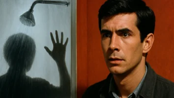 Psicose Alfred Hitchcock Anthony Perkins motel chuveiro Norman
