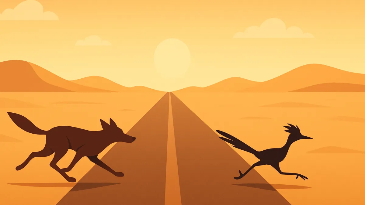 Coiote e Papa-Léguas: A perseguição icônica no deserto da TV! Coiote e Papa-Léguas: A perseguição icônica no deserto da TV!