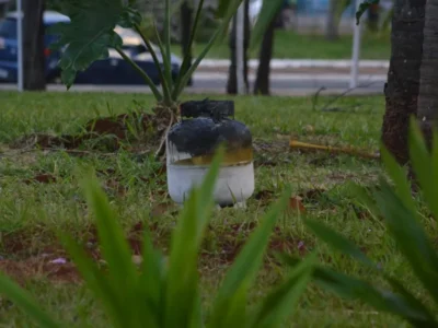 Botijão pega fogo antes do Arraial de Santo Antônio